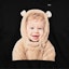 Lookbook acmé de la vie Baby Face Bear Doll Hoodie Black
