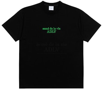 acmé de la vie 黑色草地绣花短袖T恤 Buy acmé de la vie 黑色草地绣花短袖T恤