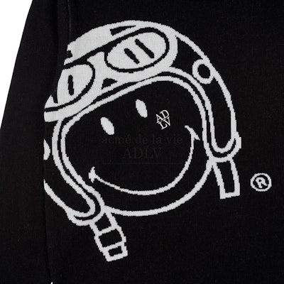 acmé de la vie x Smiley® Biker Smiley Front Artwork Knit Black Lookbook acmé de la vie x Smiley® Biker Smiley Front Artwork Knit Black