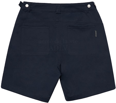 acmé de la vie A Logo Pin Tuck Casual Short Pants Navy Order acmé de la vie A Logo Pin Tuck Casual Short Pants Navy