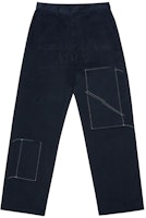 acmé de la vie Stitch Patchwork Cotton Pants Navy acmé de la vie Stitch Patchwork Cotton Pants Navy