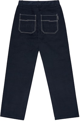 acmé de la vie Stitch Patchwork Cotton Pants Navy Order acmé de la vie Stitch Patchwork Cotton Pants Navy