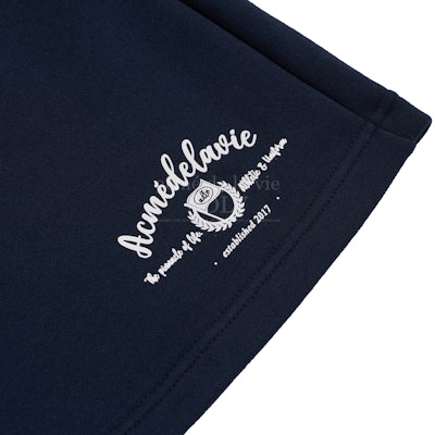 acmé de la vie Script Flag Logo Short Pants Navy Lookbook acmé de la vie Script Flag Logo Short Pants Navy