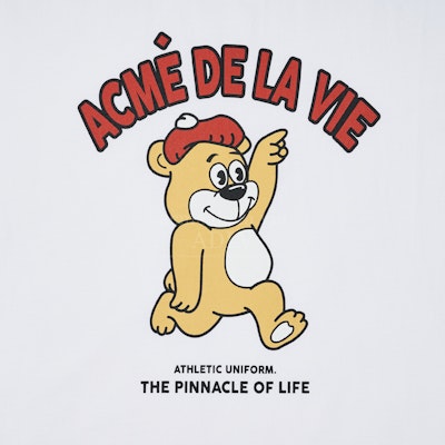 acmé de la vie Cartoon Bear Short Sleeve T-shirt White Lookbook acmé de la vie Cartoon Bear Short Sleeve T-shirt White
