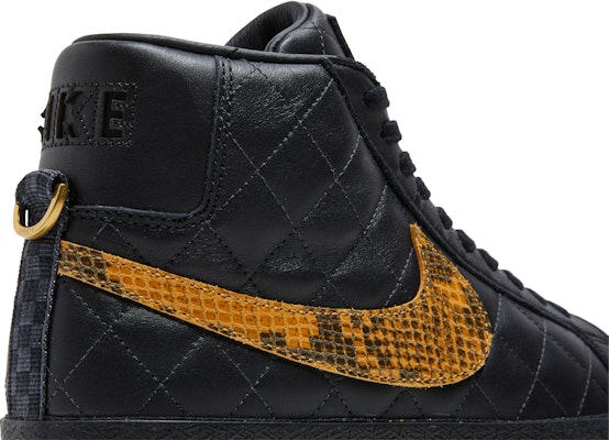 Supreme x Nike SB Blazer Zoom Mid QS 'Black Snakeskin' DV5078‑001
