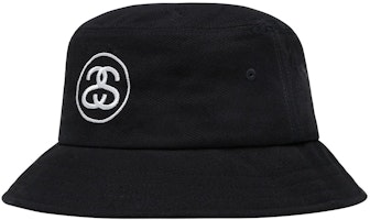 Stussy SS Link Deep Bucket Hat Black Stussy SS Link Deep Bucket Hat Black
