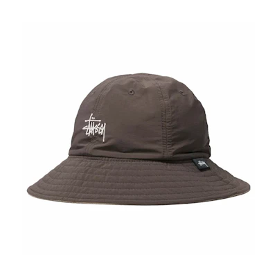 Stussy Reversible Nylon Trail Bucket Brown