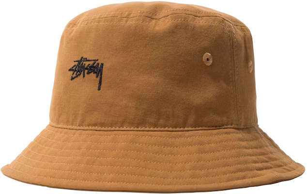 Stussy Stock Canvas Bucket Hat Bronze Buy Stussy Stock Canvas Bucket Hat Bronze