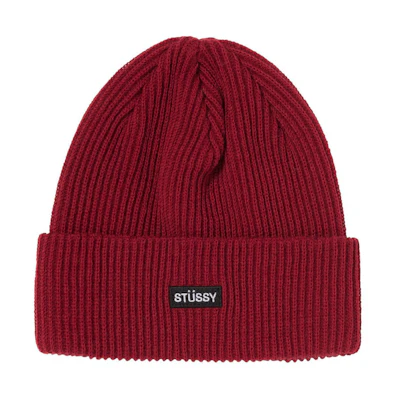 Stussy Small Patch Watchcap Beanie Cardinal