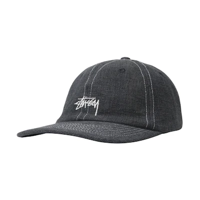 Stussy Loose Weave Stock Strapback Black