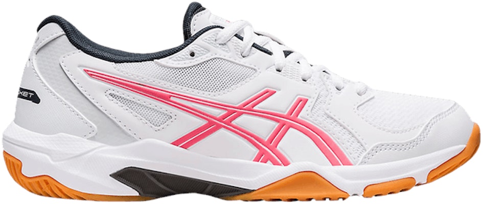 Women ASICS Gel Rocket 10 White Pink Cameo 1072A056 108