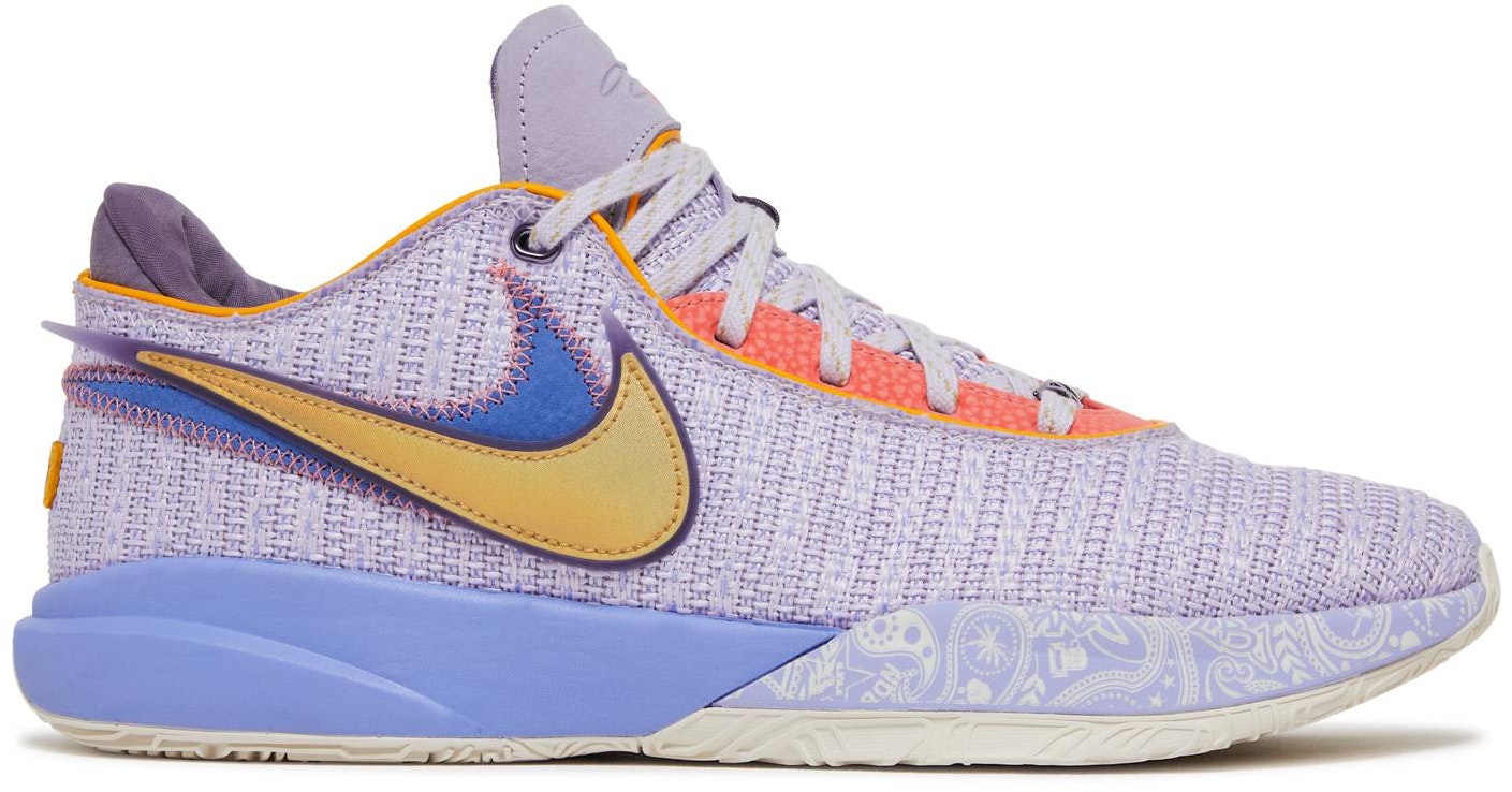 Nike LeBron 20 'Purple And Gold' - DJ5422-500/DJ5423-500 - Novelship