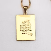Anti Social Social Club Allegiance 20” Box Chain SS20 14K Gold Vermeil Anti Social Social Club Allegiance 20” Box Chain SS20 14K Gold Vermeil