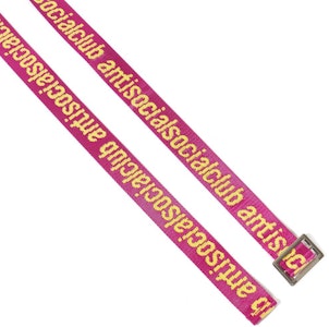 Anti Social Social Club See Right Thru Me Belt 'Pink' Tali Pinggang Merah Jambu Buy Anti Social Social Club See Right Thru Me Belt 'Pink' Tali Pinggang Merah Jambu