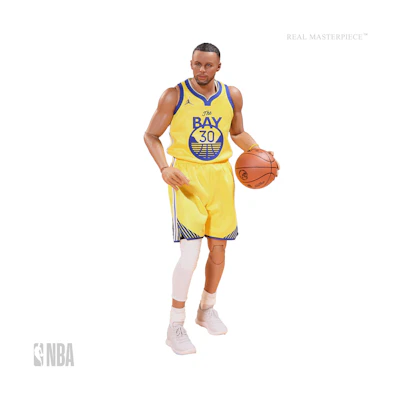 NBA x Enterbay Golden State Warriors Stephen Curry Real Masterpiece 1/6 Scale Figure 'Yellow'