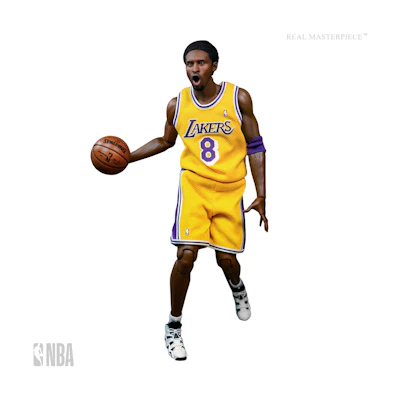 NBA x Enterbay LA Lakers Kobe Bryant Real Masterpiece 1/6 Scale Figure 'Yellow'