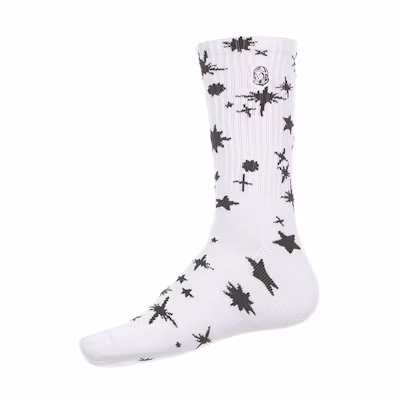 BBC Men BB Star Socks 'White'