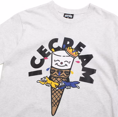 Ice Cream Men Visitation Tee 'Heather Grey' Order Ice Cream Men Visitation Tee 'Heather Grey'