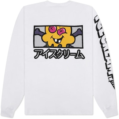 Ice Cream Men Cones N Bones Long Sleeve Knit Tee 'White' Order Ice Cream Men Cones N Bones Long Sleeve Knit Tee 'White'