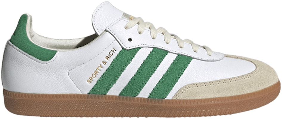 Sporty & Rich x adidas Samba OG 'White Green'
