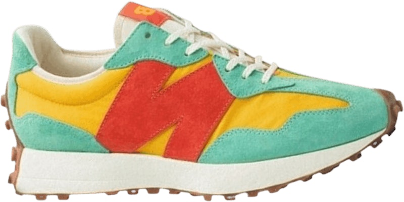 New balance 327 green yellow hotsell