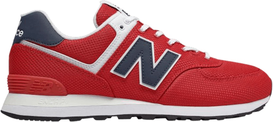 New balance 574 team red with natural indigo Clearance