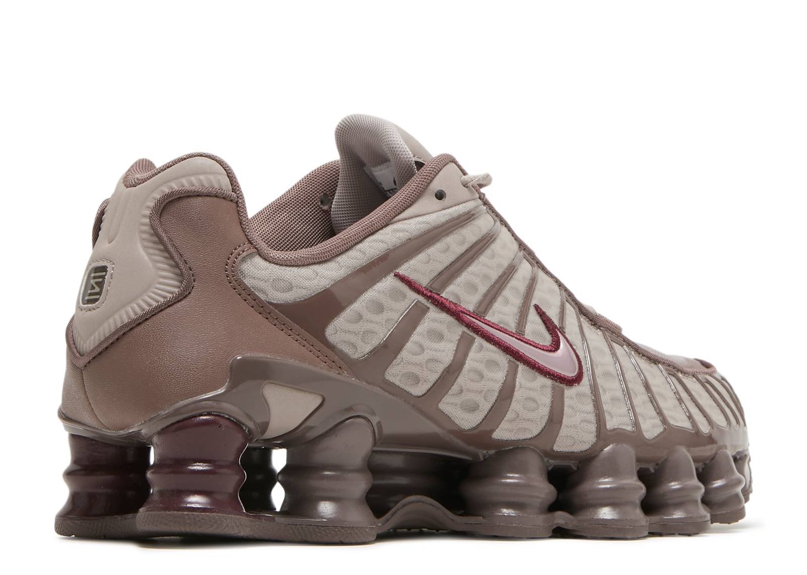 maroon nike shox