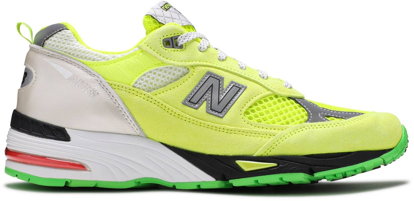 Aries x New Balance 991 Made in England 'Neon Yellow' - M991AFL - Novelship