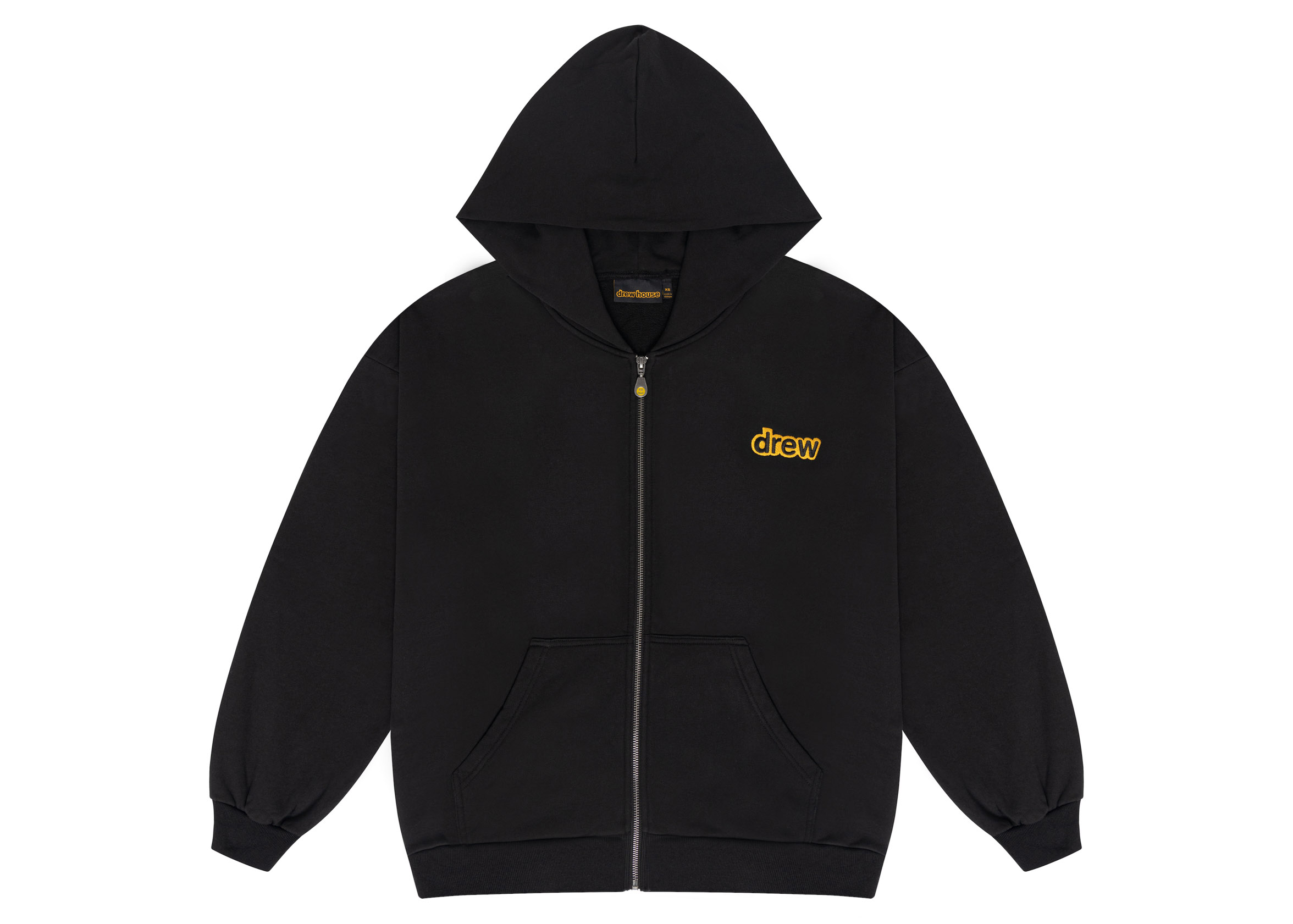 Drew House Secret Zip‑Up Hoodie 'Black' - DH-VF3212-SEBK - Novelship