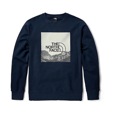 TNF Box Nse Crew 'Navy' (Asia Size)