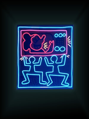Keith Haring x Disney Neon Light Twins Order Keith Haring x Disney Neon Light Twins