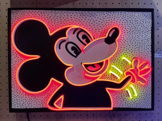 Keith Haring x Disney Neon Light Mickey Order Keith Haring x Disney Neon Light Mickey