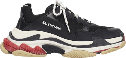 Balenciaga Triple S Sneaker 'Black Red' 2021 533882-W09OM-1000 Balenciaga Triple S Sneaker 'Black Red' 2021 533882-W09OM-1000