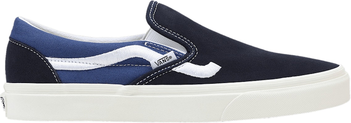 Vans classic on sale slip on navy