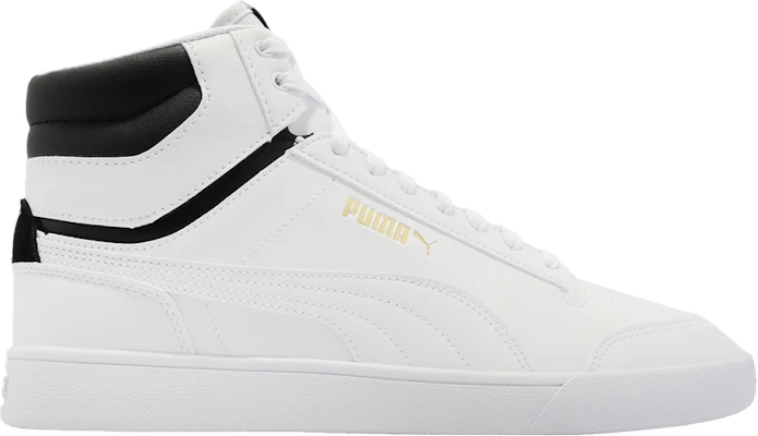 Puma white and gold high best sale tops