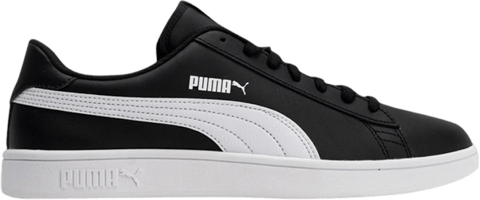 Puma smash v2 black best sale white
