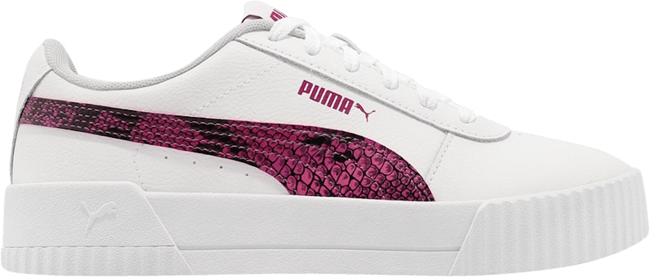 Women Puma Carina Leather FS Snakeskin Persian Red 382384 01