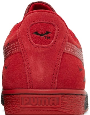 푸마 X 배트맨 스웨이드 클래식 "블랙 바베이도스 체리" 383291-01 Sizing 푸마 X 배트맨 스웨이드 클래식 "블랙 바베이도스 체리" 383291-01