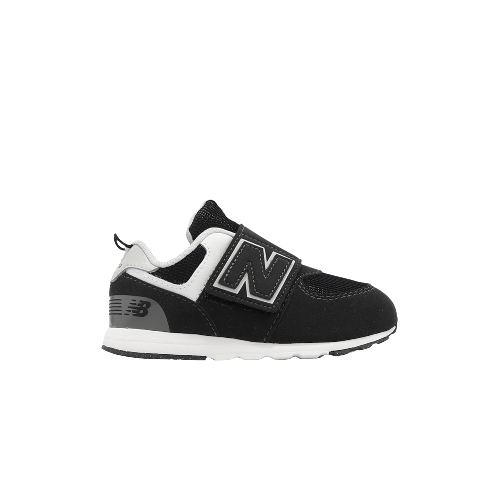 New Balance 574 New‑B Hook & Loop Wide 'Black White' (TD) - NW574BK-W ...