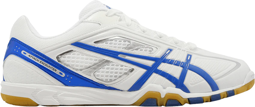 ASICS Attack Excounter 327 White Electric Blue 1073A060 101