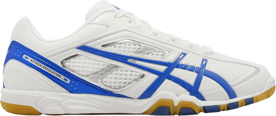 ASICS Attack Excounter 327 White Electric Blue 1073A060 101