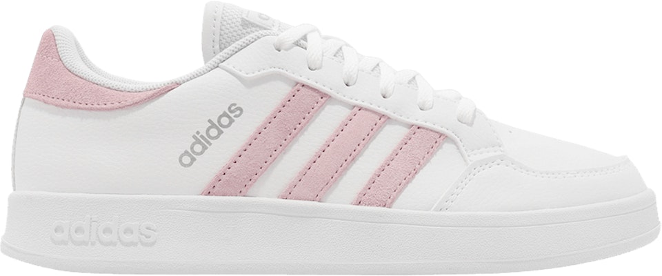 White adidas shoes with pink online