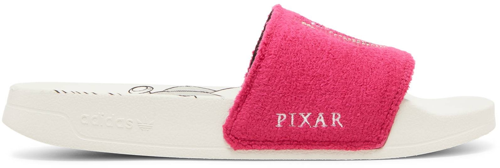 Girls pink sales adidas sliders