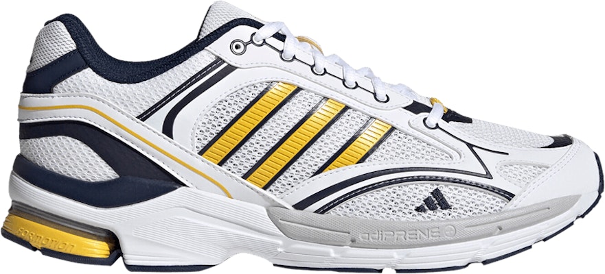 White and sales yellow adidas shoes