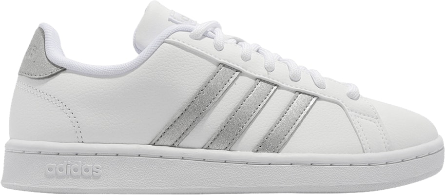 Adidas grand court silver metallic 2025