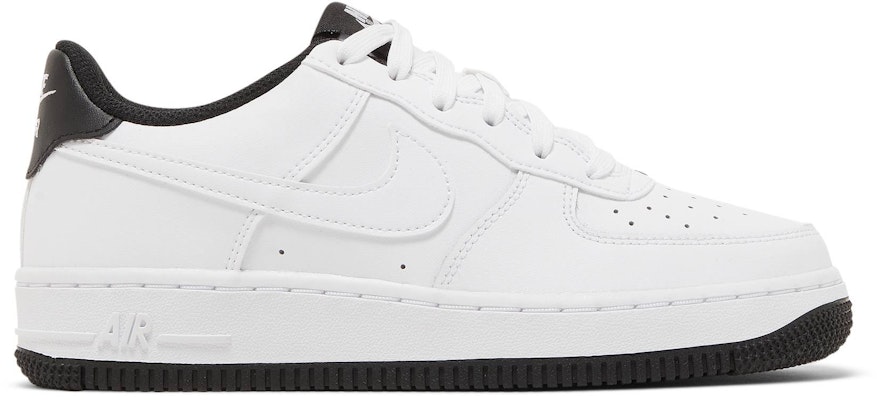 Grade School Nike Air Force 1 07 ESS White Black DV1331 100
