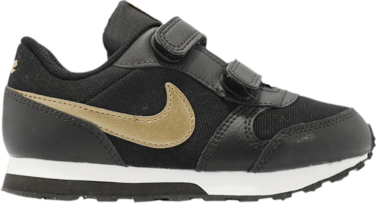 Toddler Nike MD Runner 2 VTB Black Metallic Gold CJ6926 001