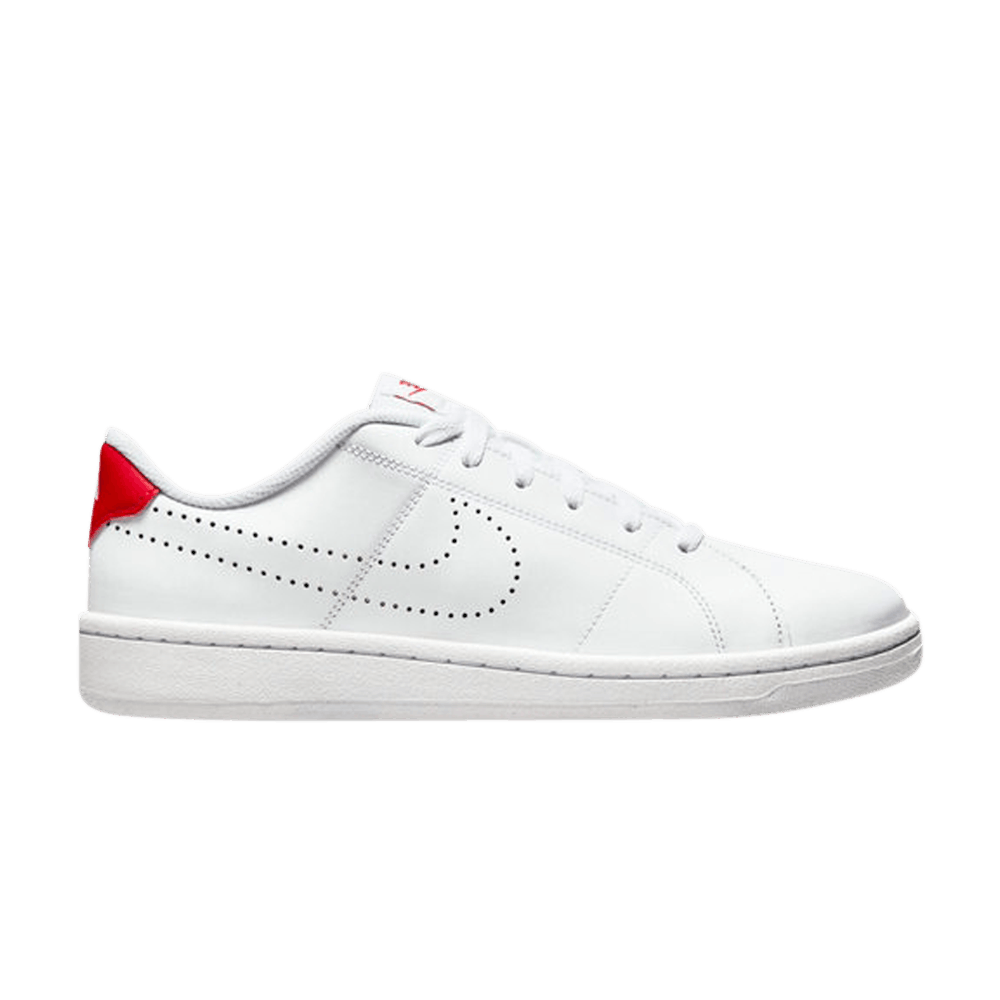 nike court royale white red
