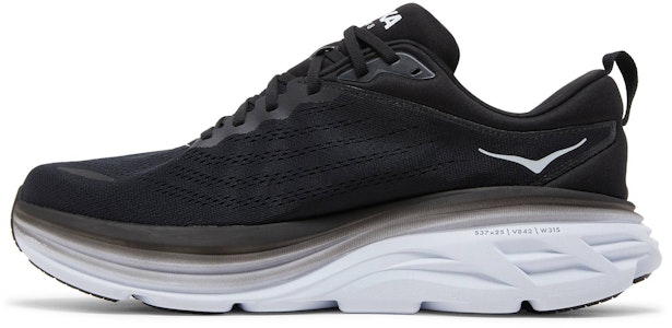 HOKA Bondi 8 2E宽版 "黑白" 1127953-BWHT Lookbook HOKA Bondi 8 2E宽版 "黑白" 1127953-BWHT