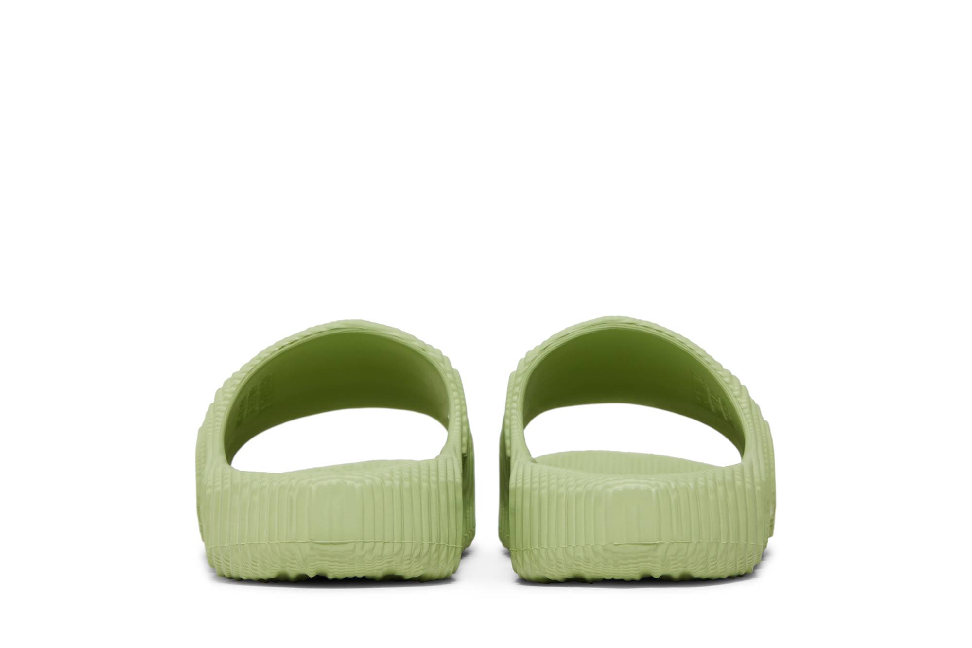 lime green adidas slides